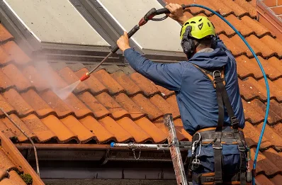 Démoussage et hydrofuge de toiture à Peyreleau